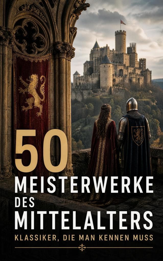 50 Meisterwerke des Mittelalters - Klassiker, die man kennen muss: Beowulf, Rolandslied, 1001 Nacht, Das Gedicht von der Rose, Nibelungenlied, Tristan, Die Edda, Die Göttliche Komödie, Decamerone...