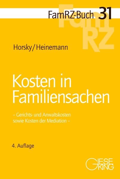 Kosten in Familiensachen: Gerichts- und Anwaltskosten sowie Kosten der Mediation