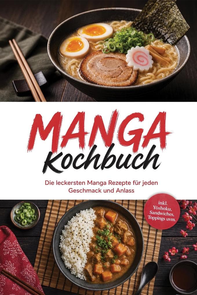Manga Kochbuch: Die leckersten Manga Rezepte für jeden Geschmack und Anlass - inkl. Yoshoku, Sandwiches, Toppings uvm.
