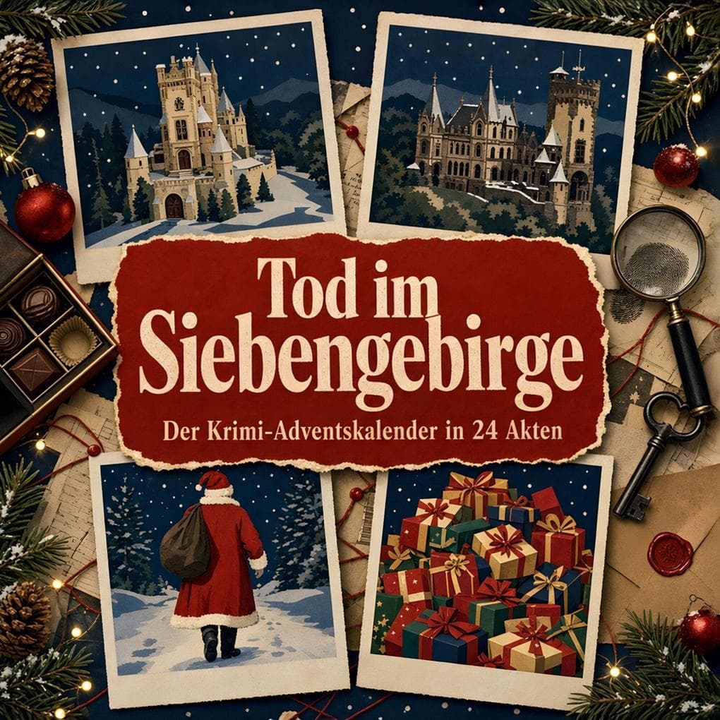Tod im Siebengebirge: Der Krimi-Adventskalender in 24 Akten