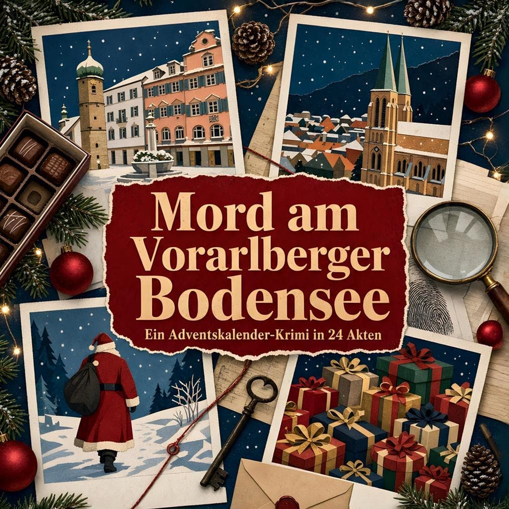Mord am Vorarlberger Bodensee: Ein Adventskalender-Krimi in 24 Akten