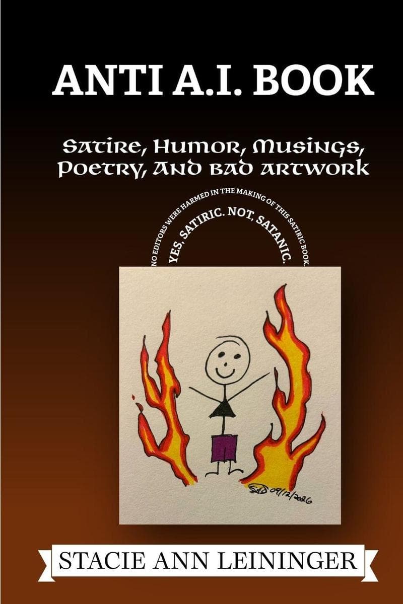 Anti AI Book: Satire, Humor, Musings, Poetry and Bad Artwork