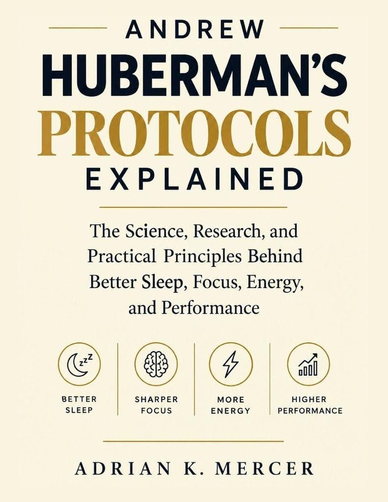 ANDREW HUBERMAN'S PROTOCOLS EXPLAINED: The Science, Research, and Practical Principles Behind Better Sleep, Focus, Energy, and Performance