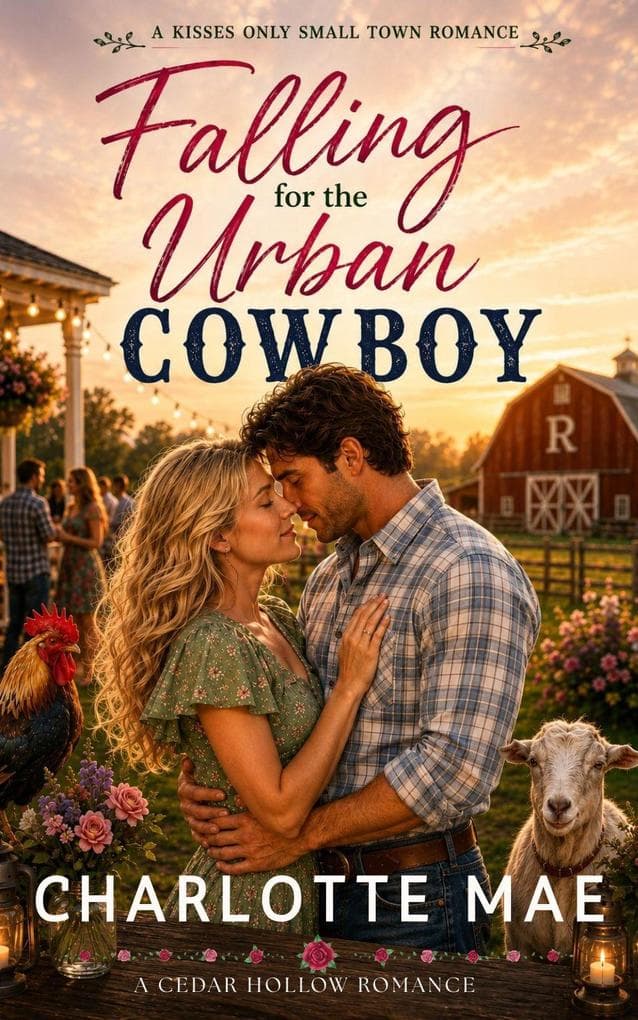 Falling for the Urban Cowboy: A Kisses Only Small Town Romance: Cedar Hollow Romances
