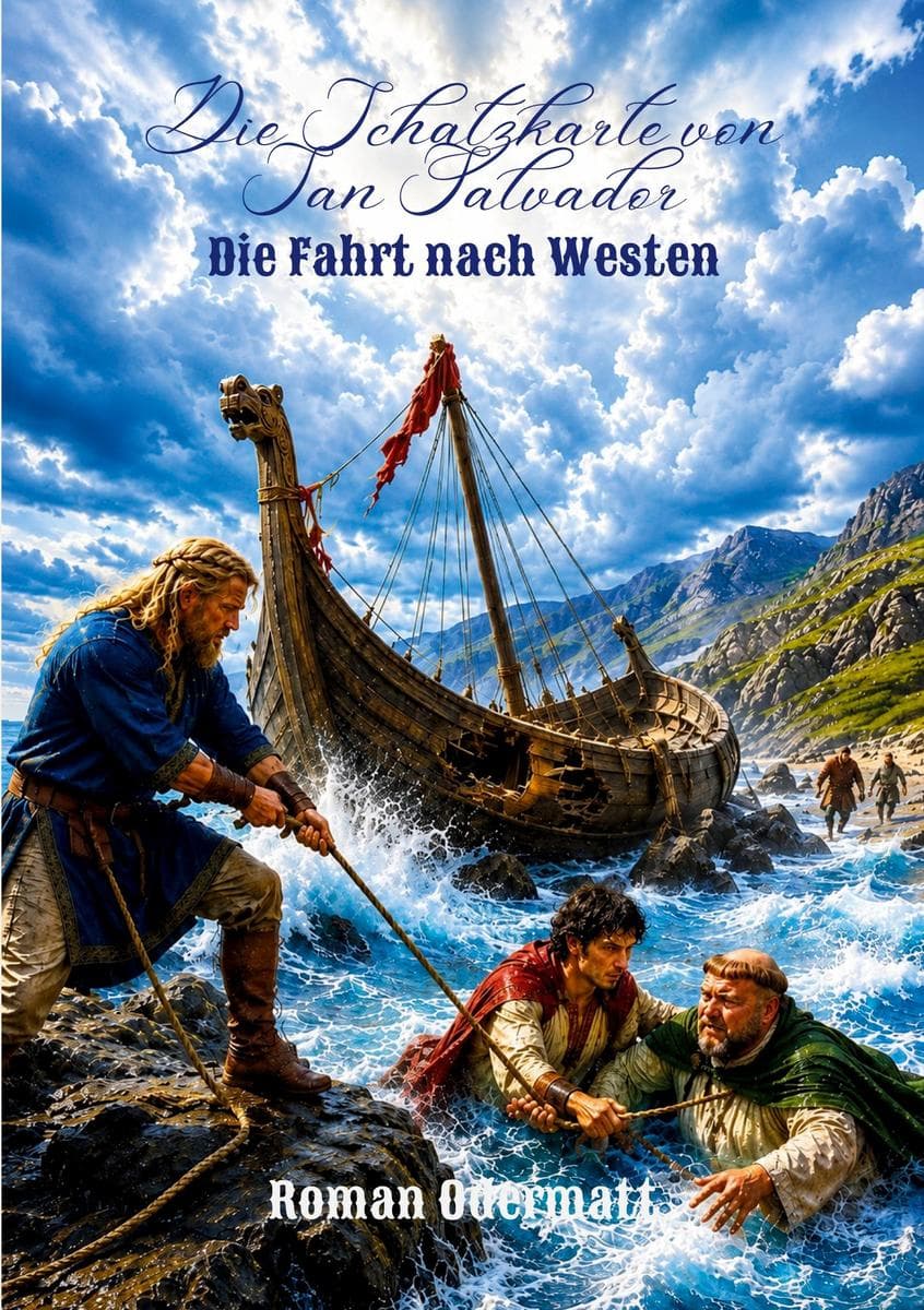 Die Schatzkarte von San Salvador - Die Fahrt nach Westen: Ein historischer Roman über den galicischen Mönch Diego und seine Reise mit den Nordmännern in eine unbekannte Welt