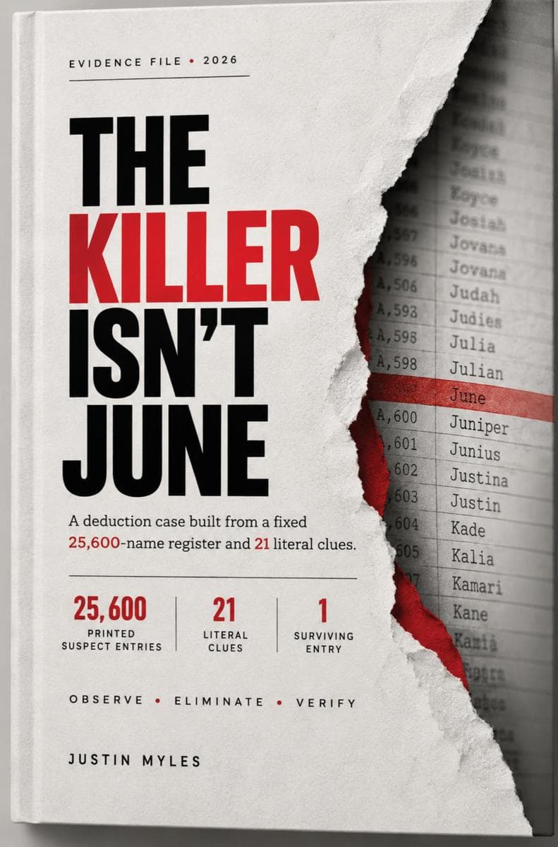 The Killer Isn't June: A Murder Mystery Puzzle - 25,600 Suspects, 21 Clues, 1 Hidden Killer