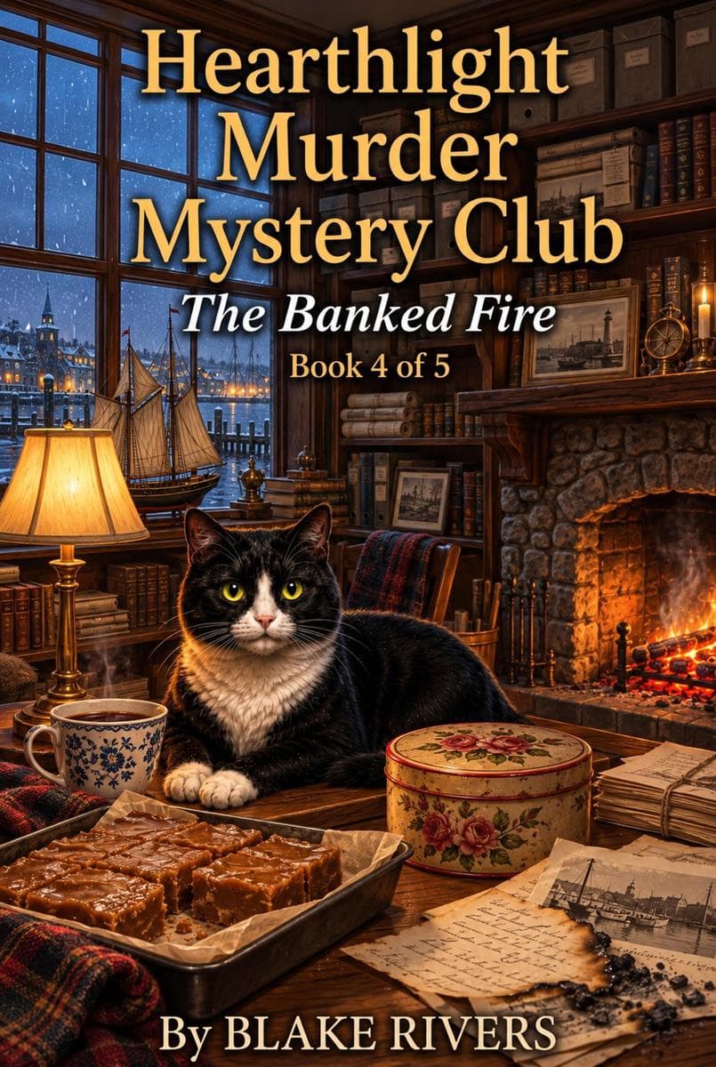 Hearthlight Murder Mystery Club: The Banked Fire (Book 4 of 5): Hearthlight Murder Mystery Club, #4