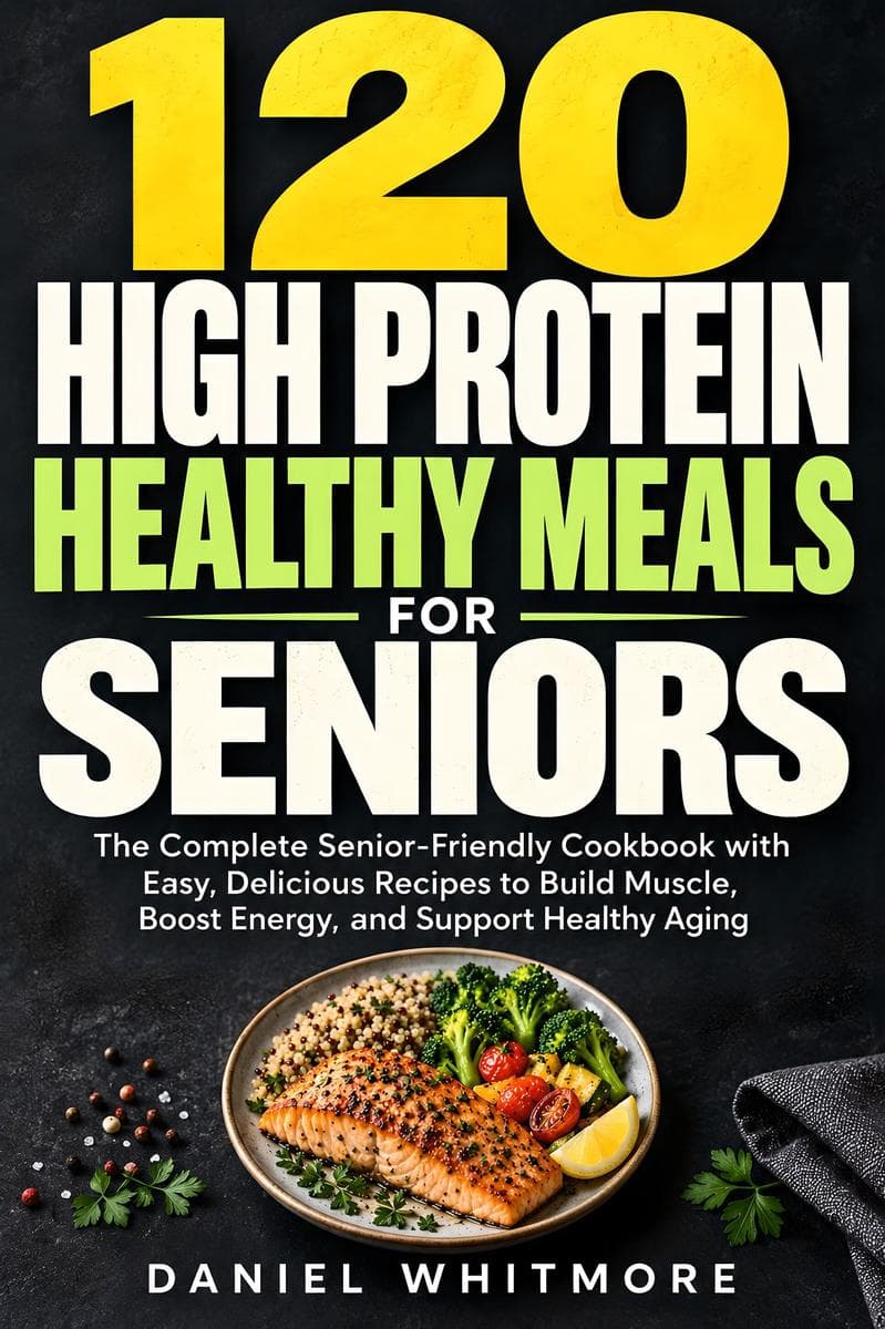 120 High Protein Healthy Meals for Seniors: The Complete Senior-Friendly Cookbook with Easy, Delicious Recipes to Build Muscle, Boost Energy, and Support Healthy Aging