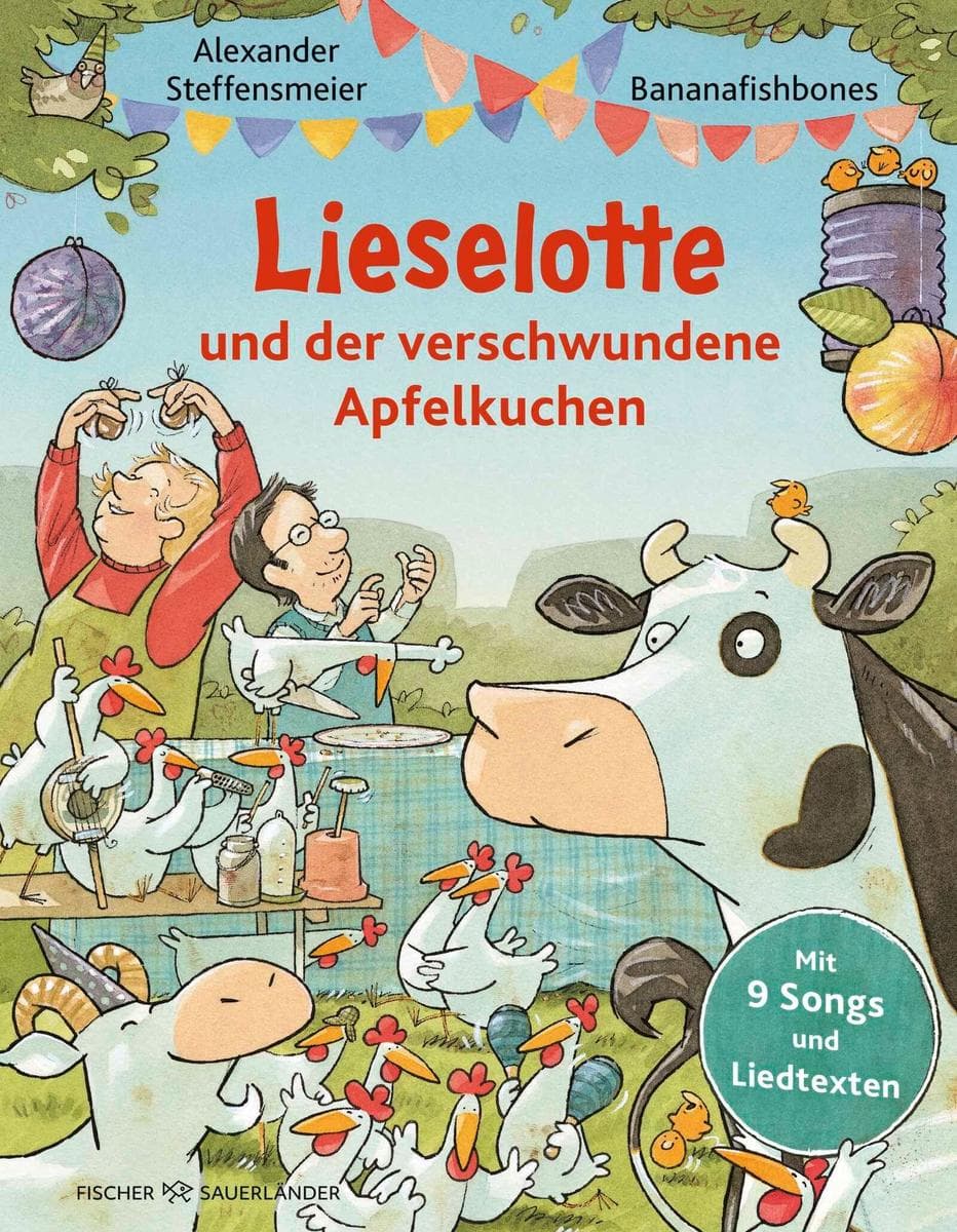 Lieselotte und der verschwundene Apfelkuchen: Ein mitreißendes Lieselotte Musikbilderbuch mit 8 Songs zum Vorlesen, Mitsingen und Lachen ab 4 Jahren