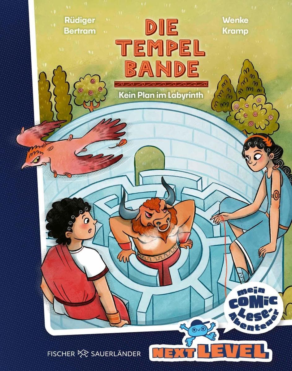 Die Tempelbande: Kein Plan im Labyrinth: Das Comic-Leseabenteuer für die Grundschulzeit: Spannend erzählt mit coolen Rätseln, bunten Bildern und Lese-Audio