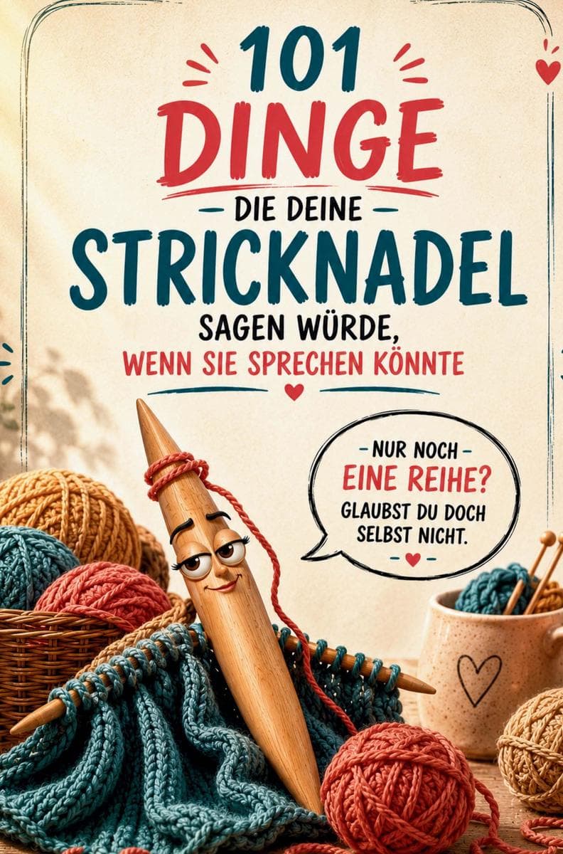 101 Dinge, die deine Stricknadel sagen würde, wenn sie sprechen könnte: Das humorvolle Geschenkbuch voller witziger Sprüche, Strickweisheiten und Wollliebe - das perfekte Geschenk für Strickfans