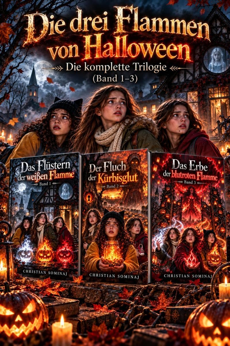 Die drei Flammen von Halloween Die komplette Trilogie (Band 1 3)