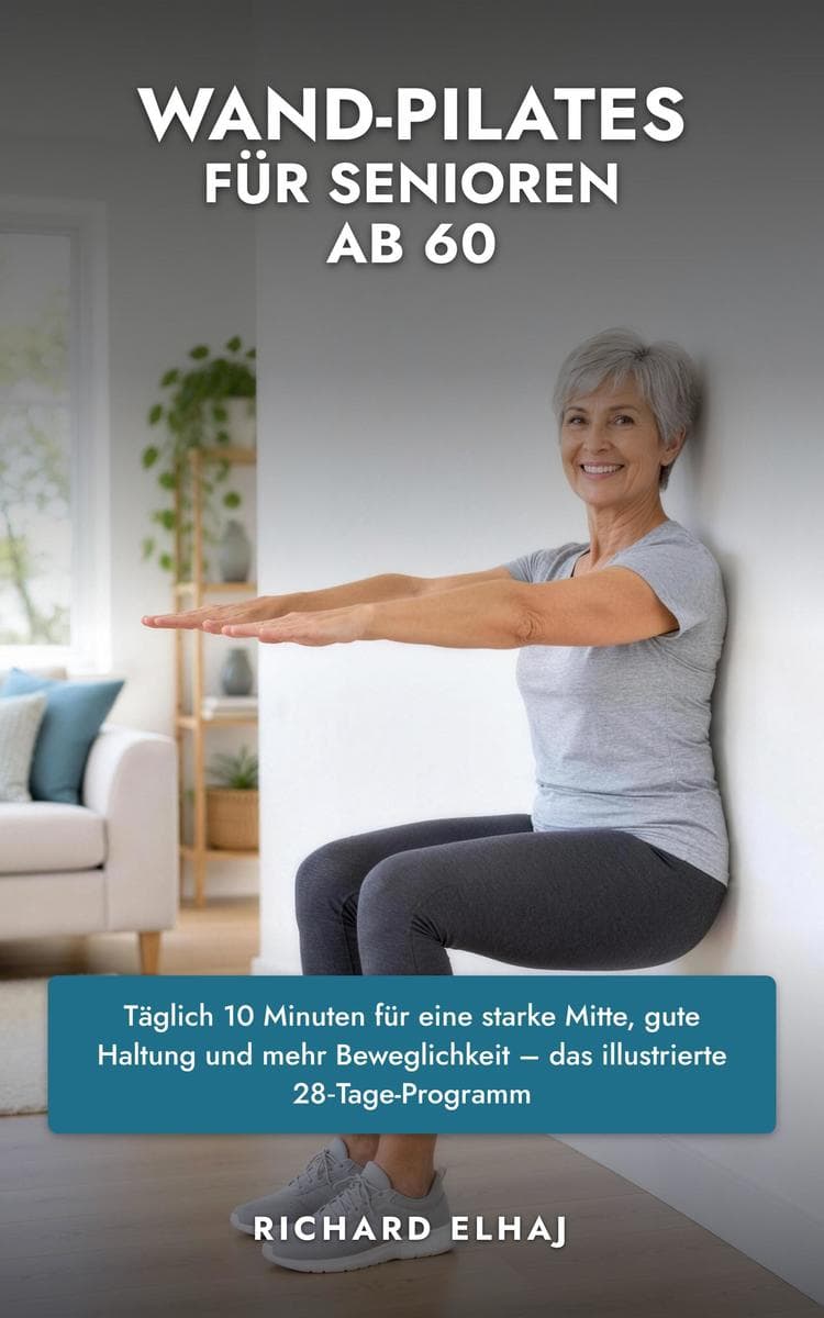 Wand-Pilates für Senioren ab 60: Täglich 10 Minuten für eine starke Mitte, gute Haltung und mehr Beweglichkeit - das illustrierte 28-Tage-Programm