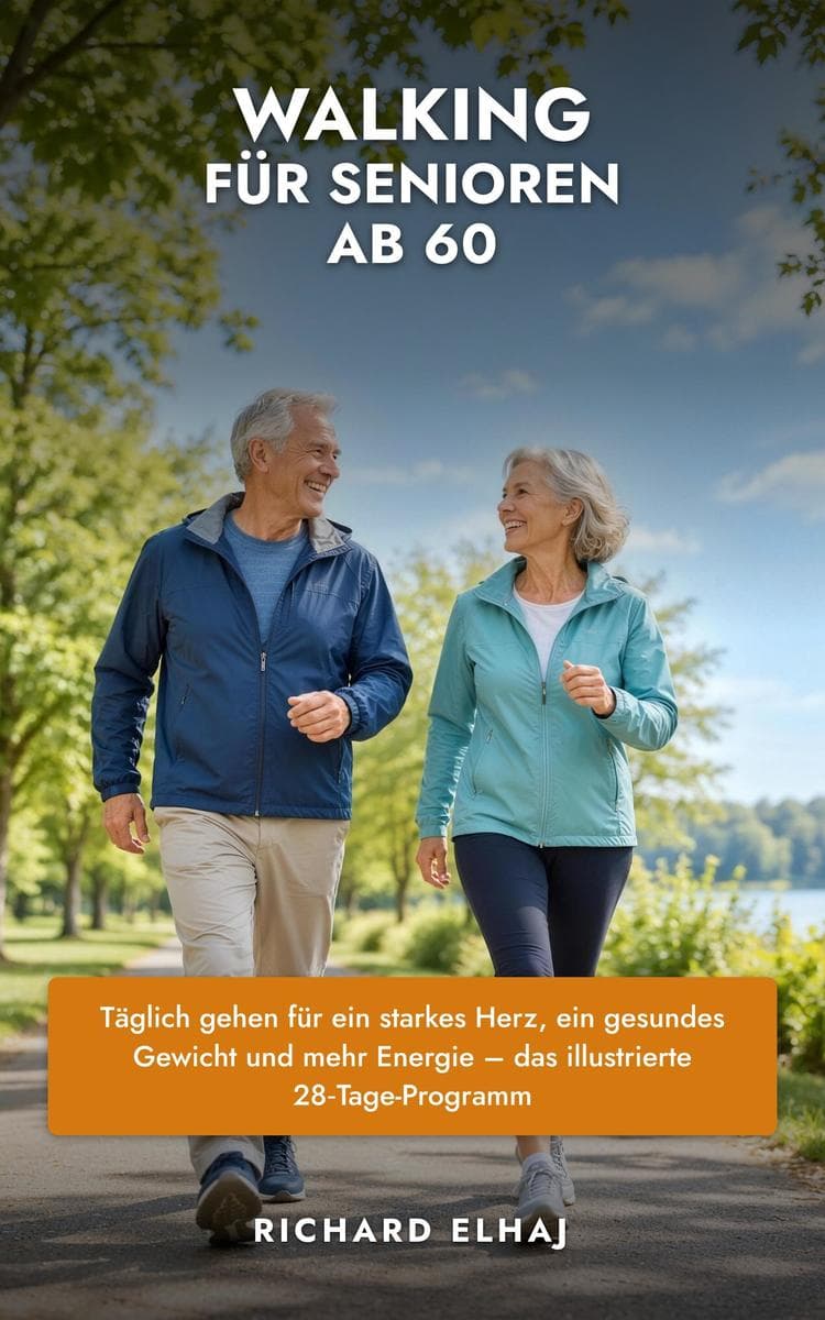 Walking für Senioren ab 60: Täglich gehen für ein starkes Herz, ein gesundes Gewicht und mehr Energie - das illustrierte 28-Tage-Programm