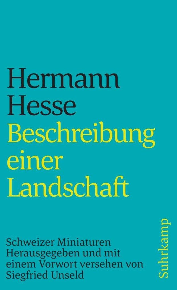 Beschreibung einer Landschaft: Schweizer Miniaturen