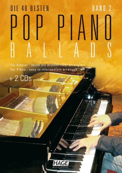 Pop Piano Ballads 2: Die 40 besten Pop Piano Ballads - Für Klavier leicht bis mittelschwer arrangiert. Eine tolle Sammlung mit 40 romantischen und gefühlvollen Pop Balladen der letzten Jahre, in gut spielbaren, leichten bis mittelschweren Arrangements.